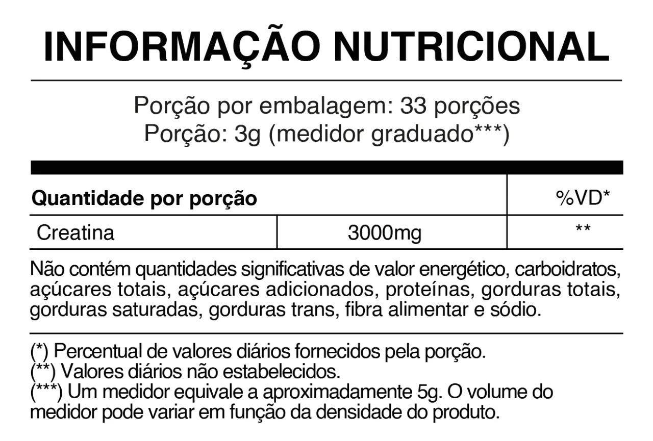 Creatina DC-X 100% PURA 300g - Loja Keyse