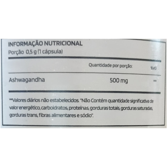 Ashwagandha (gaba) 500mg 60 caps - Vegetal Labs - Loja Keyse