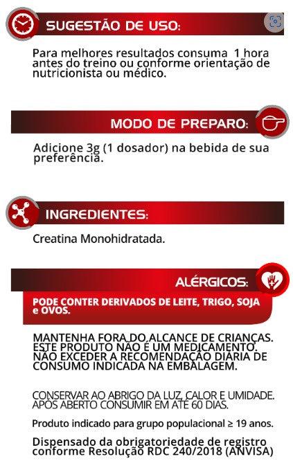 CREATINE POWDER EURONUTRY 300G - Loja Keyse