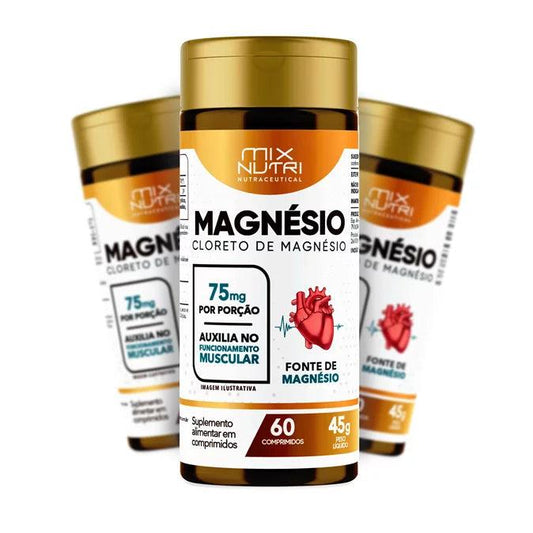 CLORETO DE MAGNESIO - 60 COMP - Loja Keyse
