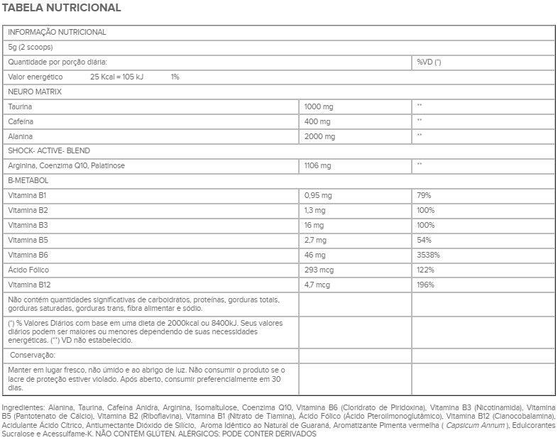 PRÉ TREINO NUCLEAR RUSH 100G - BODY ACTION - Loja Keyse