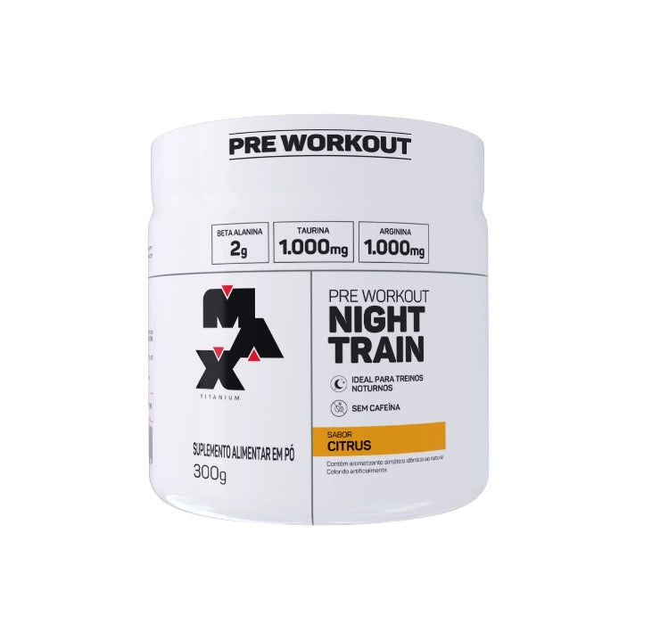Pré treino Night Train sem cafeína - Max Titanium 300g