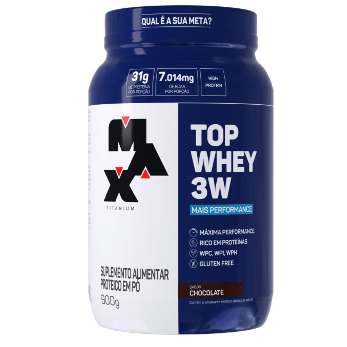 TOP WHEY 3W 900G - MAX TITANIUM - Loja Keyse
